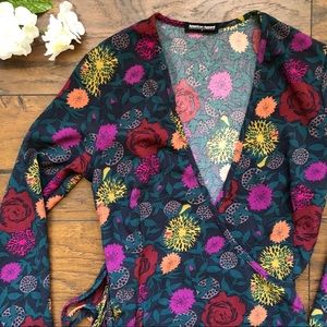 American Apparel Floral Wrap Top